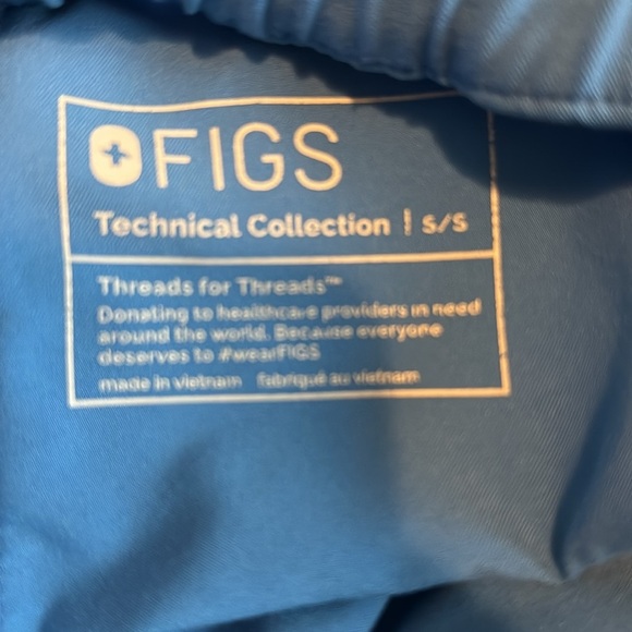 FIGS Cairo Cargo Scrub Pants Men’s Small Short Blue EUC Nurse Healthcare - Picture 12 of 12